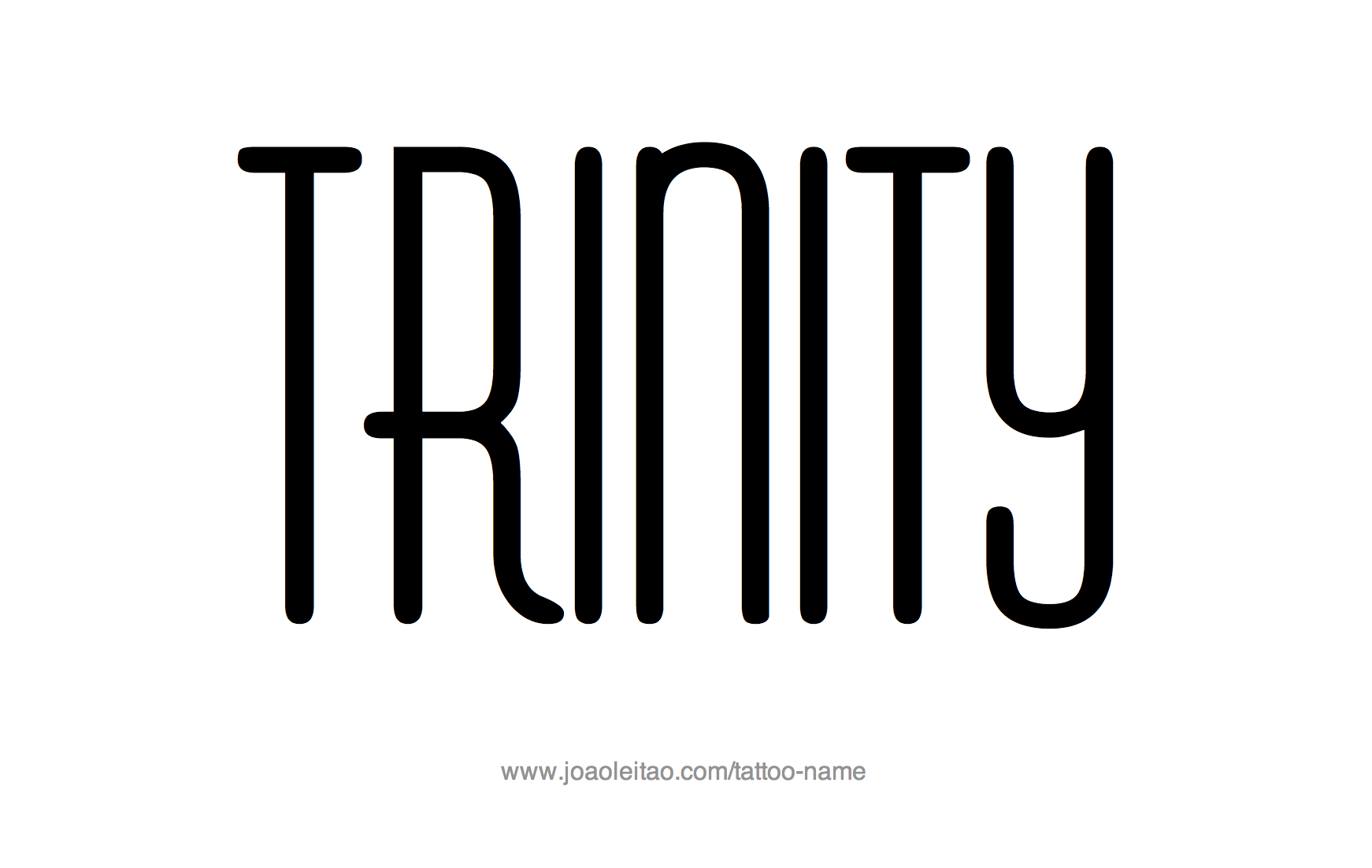 Trinity Name Tattoo Designs
